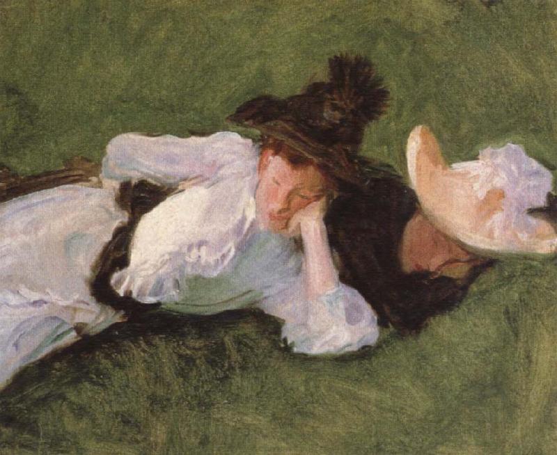 John Singer Sargent Two Girls on a Lawn Sweden oil painting art